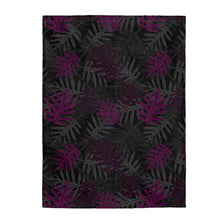 Load image into Gallery viewer, Laua’e Velveteen Plush Blanket (Purple)