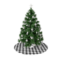 Load image into Gallery viewer, Kanaka Plaid Christmas Tree Skirt (White)