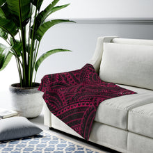 Load image into Gallery viewer, Tribal Velveteen Plush Blanket (Pink)