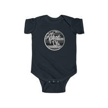 Load image into Gallery viewer, Kanaka Kollection Palena ‘Ole Flag Infant Fine Jersey Bodysuit (B&W)