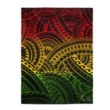 Load image into Gallery viewer, Tribal Velveteen Plush Blanket (Reggae)