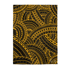 Load image into Gallery viewer, Tribal Velveteen Plush Blanket (Yellow)