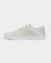 Load image into Gallery viewer, Men&#39;s Faux-Leather Tribal Sneaker (Cream)
