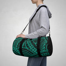 Load image into Gallery viewer, Tribal Script Duffel Bag (Teal)