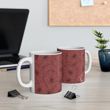 Load image into Gallery viewer, Hibiscus Graphic Mug 11oz (Pink)