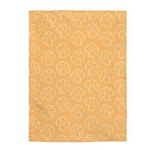 Load image into Gallery viewer, Puakenikeni Velveteen Plush Blanket (Light Orange)