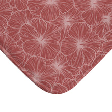 Load image into Gallery viewer, Hibiscus Bath Mat (Light Pink)