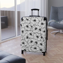 Load image into Gallery viewer, Hibiscus Cabin Suitcase (B&W)