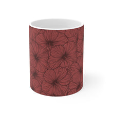 Load image into Gallery viewer, Hibiscus Graphic Mug 11oz (Pink)