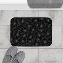 Load image into Gallery viewer, Hibiscus Bath Mat (Gray)