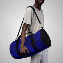 Load image into Gallery viewer, Tribal Script Duffel Bag (Royal Blue)
