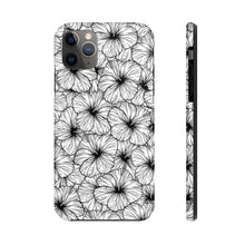 Load image into Gallery viewer, Hibiscus Phone Case (B&W)
