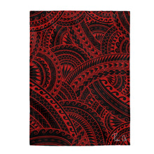 Load image into Gallery viewer, Tribal Velveteen Plush Blanket (Red)