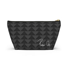 Load image into Gallery viewer, ‘Io Script Accessory Pouch w T-bottom (Gray)