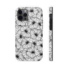 Load image into Gallery viewer, Hibiscus Phone Case (B&W)