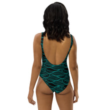 Load image into Gallery viewer, NALU One-Piece Swimsuit (Black & Teal)