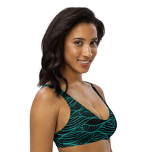 Load image into Gallery viewer, NALU bikini top (Black & Teal)