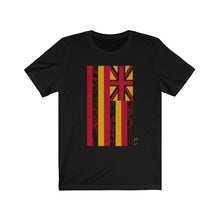 Load image into Gallery viewer, Kanaka Kollection Tribal Flag Unisex Jersey Short Sleeve Tee (Red)