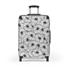 Load image into Gallery viewer, Hibiscus Cabin Suitcase (B&W)