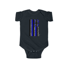 Load image into Gallery viewer, Kanaka Kollection Tribal Flag Infant Fine Jersey Bodysuit (Royal Blue)