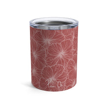 Load image into Gallery viewer, Hibiscus Tumbler Cup 10oz (Light Pink)