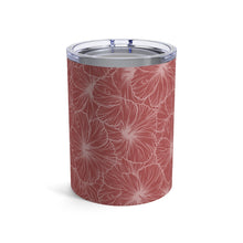 Load image into Gallery viewer, Hibiscus Tumbler Cup 10oz (Light Pink)