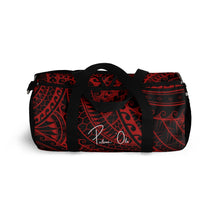 Load image into Gallery viewer, Tribal Script Duffel Bag (Red)