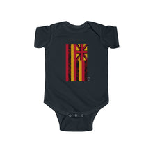 Load image into Gallery viewer, Kanaka Kollection Tribal Flag Infant Fine Jersey Bodysuit (Red)