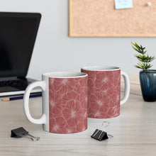 Load image into Gallery viewer, Hibiscus Graphic Mug 11oz (Light Pink)