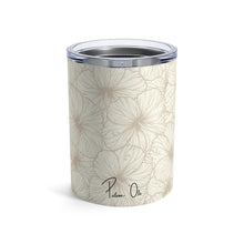 Load image into Gallery viewer, Hibiscus Tumbler Cup 10oz (Off White)