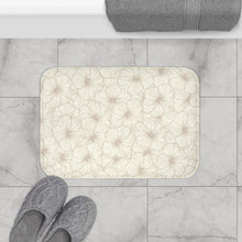 Load image into Gallery viewer, Hibiscus Bath Mat (Off White)
