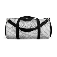 Load image into Gallery viewer, Tribal Script Duffel Bag (White)