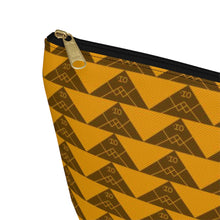 Load image into Gallery viewer, ‘Io Script Accessory Pouch w T-bottom (Yellow)