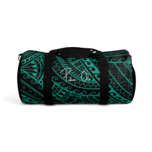 Load image into Gallery viewer, Tribal Script Duffel Bag (Teal)