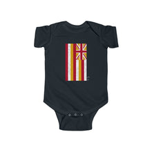 Load image into Gallery viewer, Kanaka Kollection Tribal Flag Infant Fine Jersey Bodysuit (White)