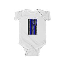 Load image into Gallery viewer, Kanaka Kollection Tribal Flag Infant Fine Jersey Bodysuit (Royal Blue)