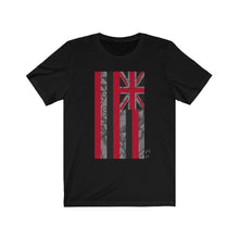 Load image into Gallery viewer, Kanaka Kollection Tribal Flag Unisex Jersey Short Sleeve Tee (Gray)
