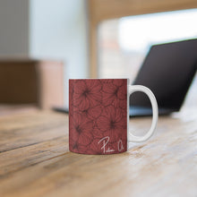 Load image into Gallery viewer, Hibiscus Graphic Mug 11oz (Pink)