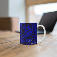 Load image into Gallery viewer, Tribal Graphic Mug 11oz (Royal Blue)