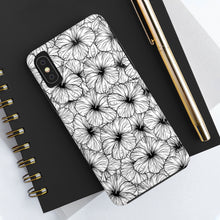Load image into Gallery viewer, Hibiscus Phone Case (B&W)