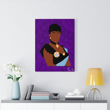 Load image into Gallery viewer, Queen Liliuokalani Canvas Gallery Wraps (Purple)
