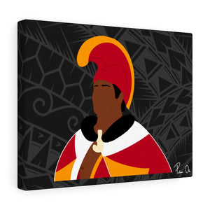 King Kamehameha I Canvas Gallery Wraps (Black)