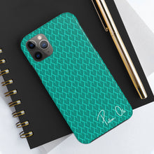Load image into Gallery viewer, Spear Script Phone Case (Teal)