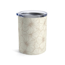 Load image into Gallery viewer, Hibiscus Tumbler Cup 10oz (Off White)