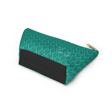 Load image into Gallery viewer, Spear Script Accessory Pouch w T-bottom