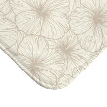 Load image into Gallery viewer, Hibiscus Bath Mat (Off White)
