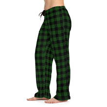 Load image into Gallery viewer, Women’s Kanaka Plaid Pajama Pants (Green)
