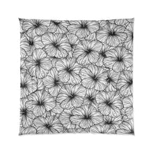 Load image into Gallery viewer, Hibiscus Comforter (B&W)