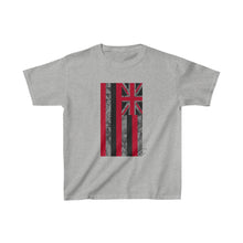 Load image into Gallery viewer, Kanaka Kollection Tribal Flag Kids Heavy Cotton™ Tee (Gray)