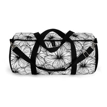 Load image into Gallery viewer, Hibiscus Duffel Bag (B&W)